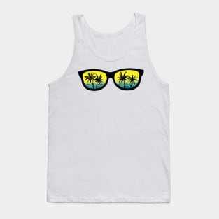 Sea Googles I Travel Trees Beach Glasses Tank Top